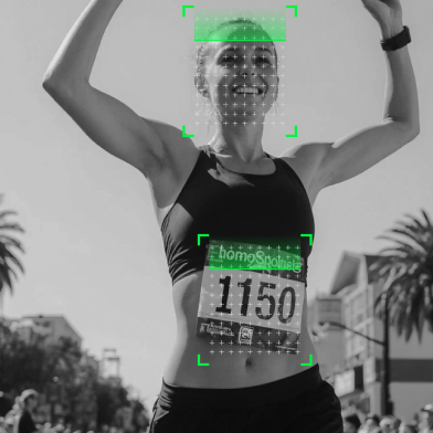 Corredora con detección de IA